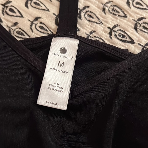 Yogalicious Black Double Strap Seamless Sports Bra Size M - Picture 4 of 4